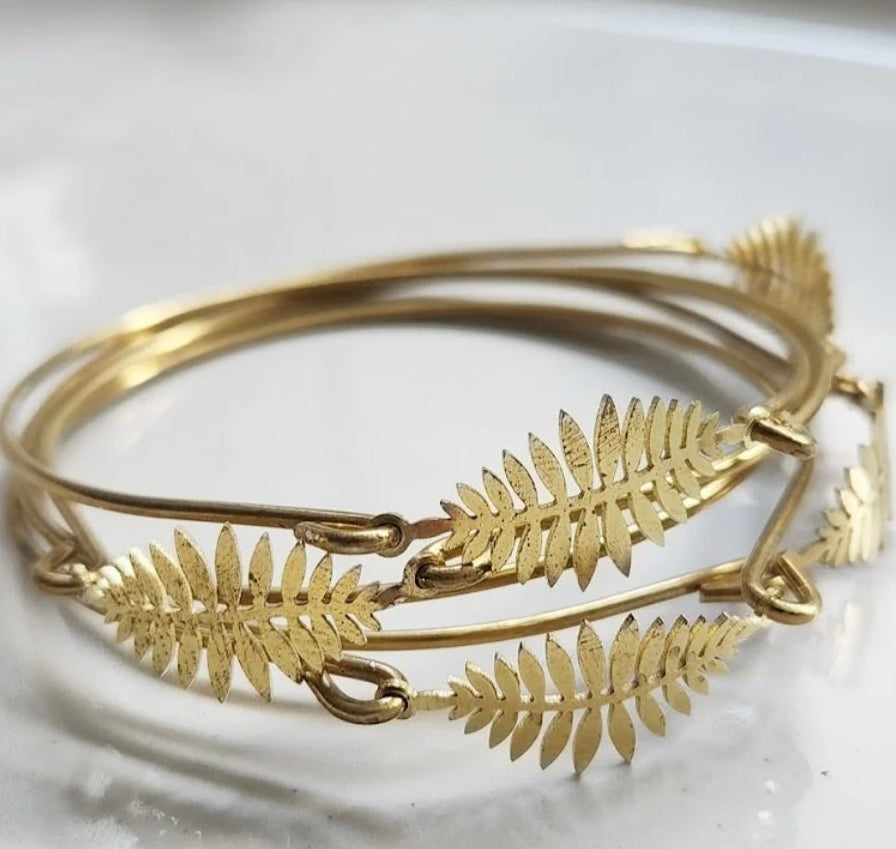 Fern Leaf Bangles Bracelets