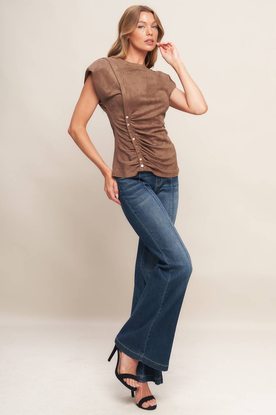 MY EVERYDAY BEST FAUX SUEDE TOP: