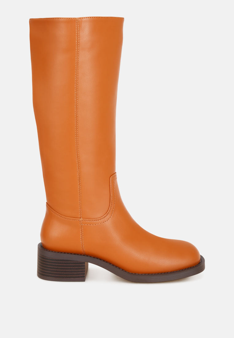 Pinasa Classic Square Toe Calf Boots