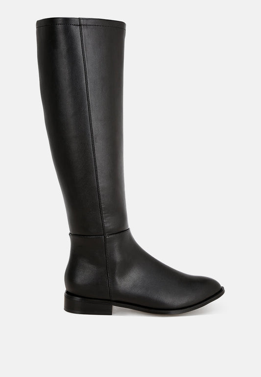 Quartet Low Heel Knee High Boots