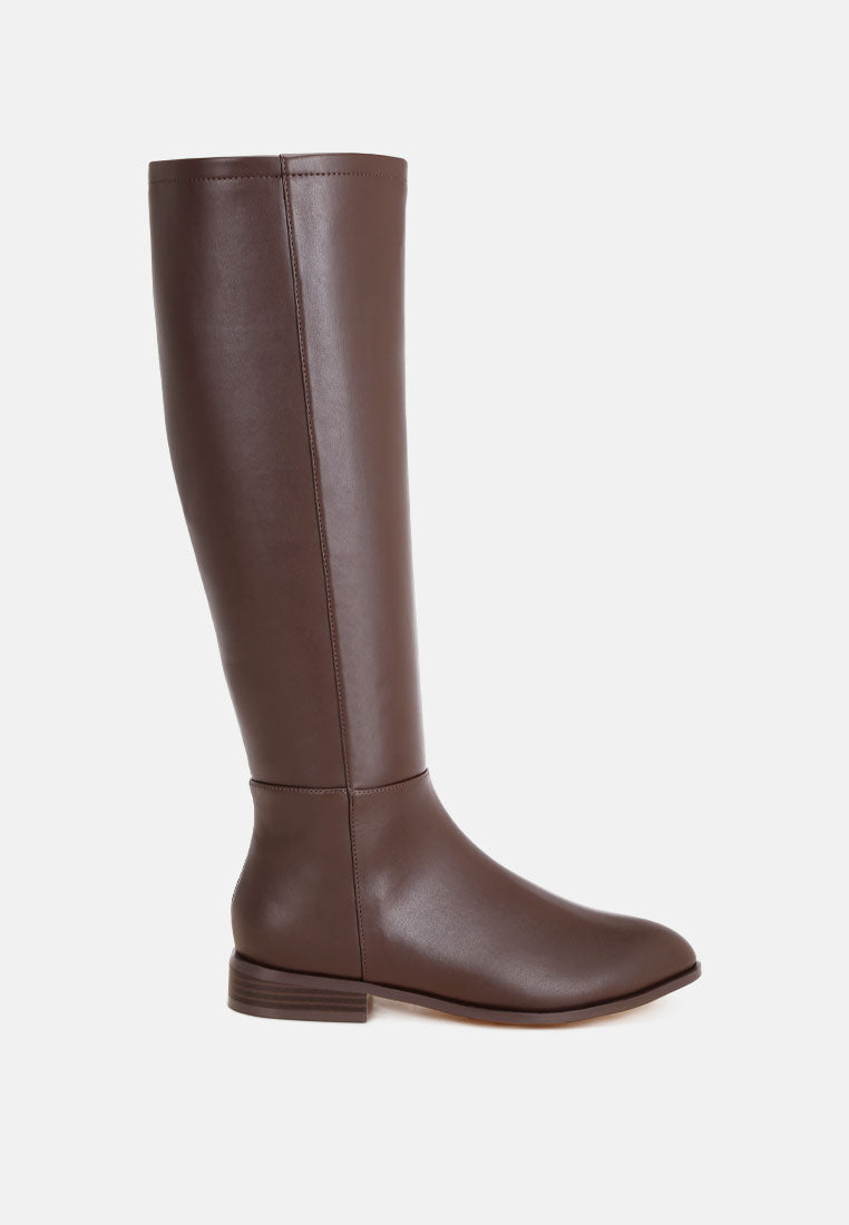 Quartet Low Heel Knee High Boots