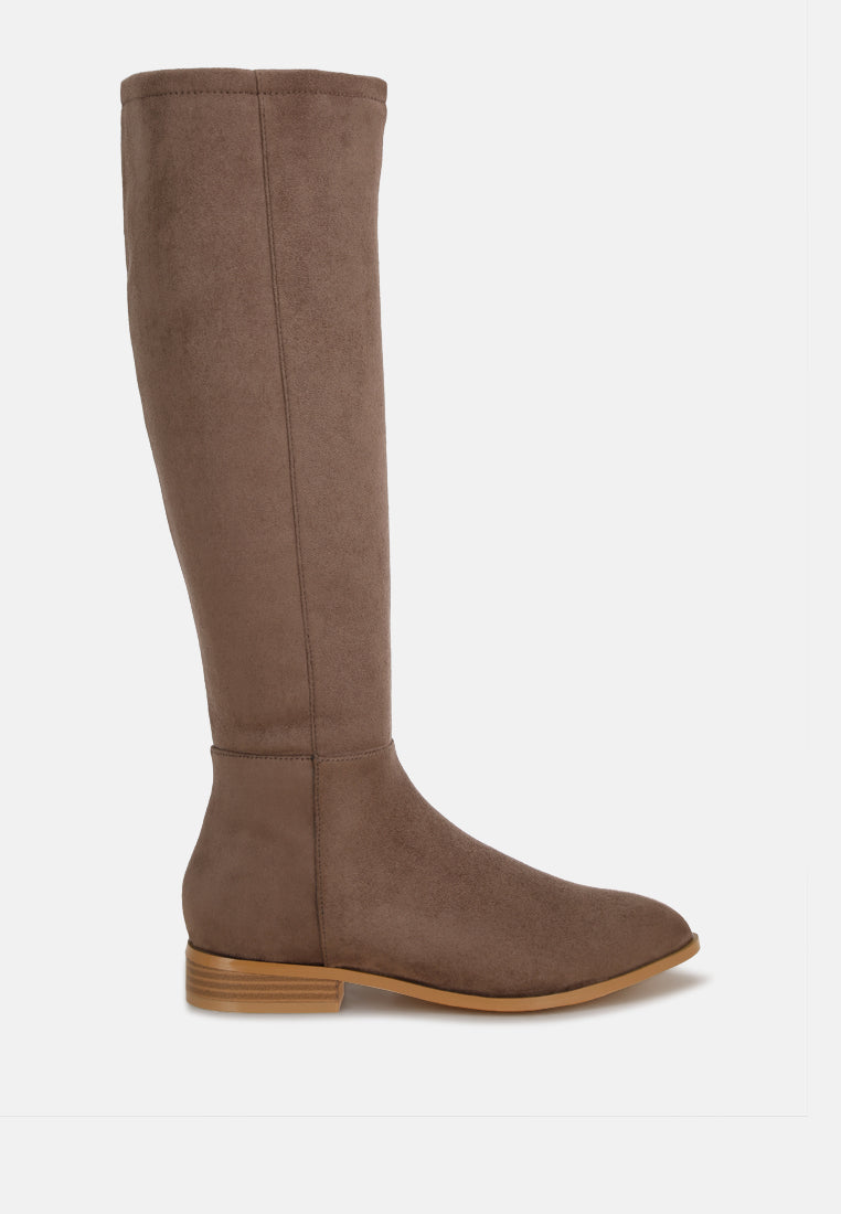 Quartet Low Heel Knee High Boots