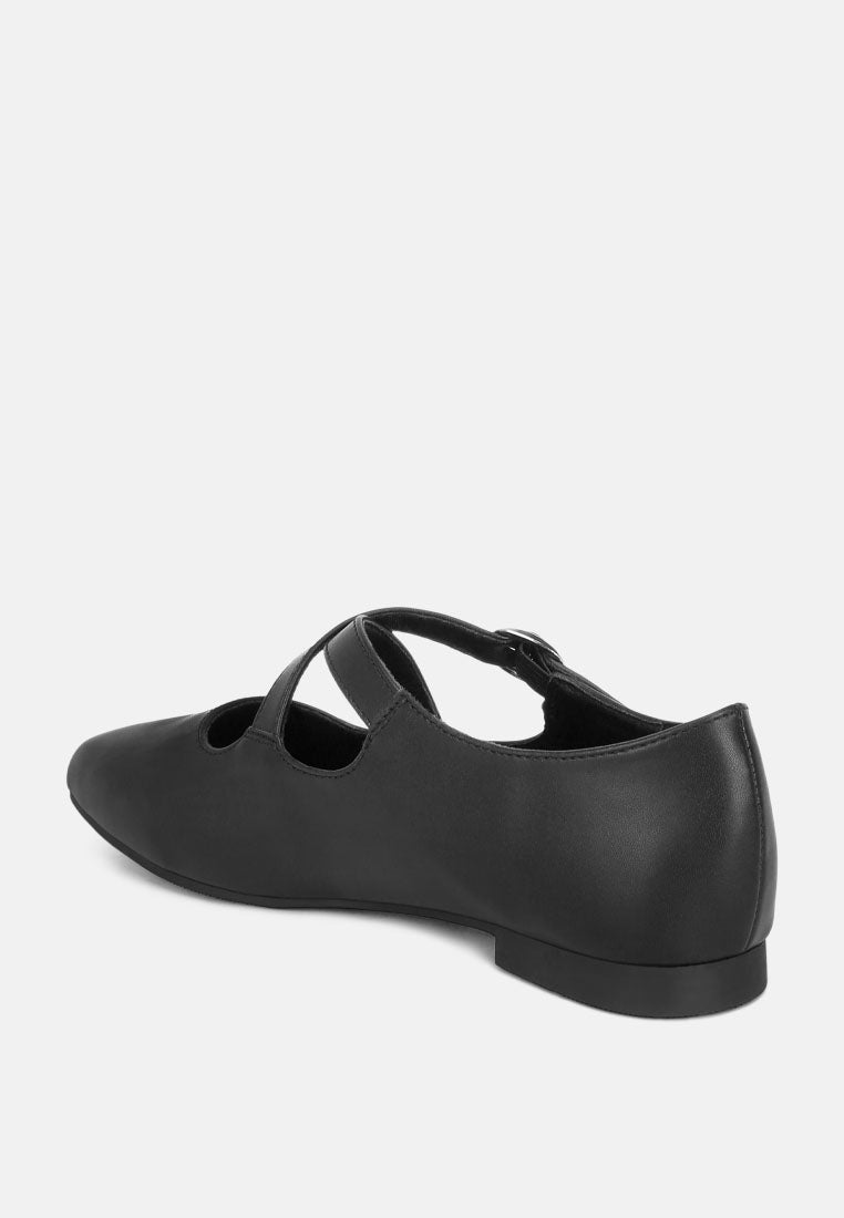Vonily Criss Cross Straps Ballet Flats