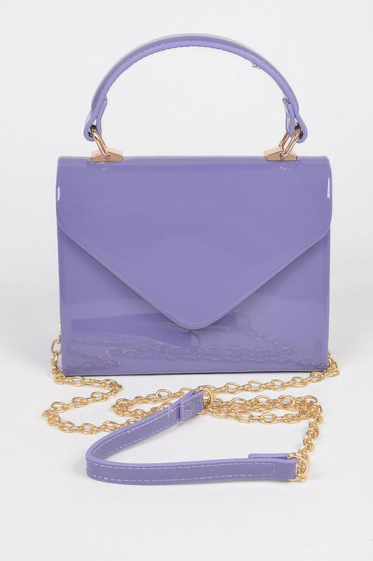 Cala Gracio Glossy Structured Clutch