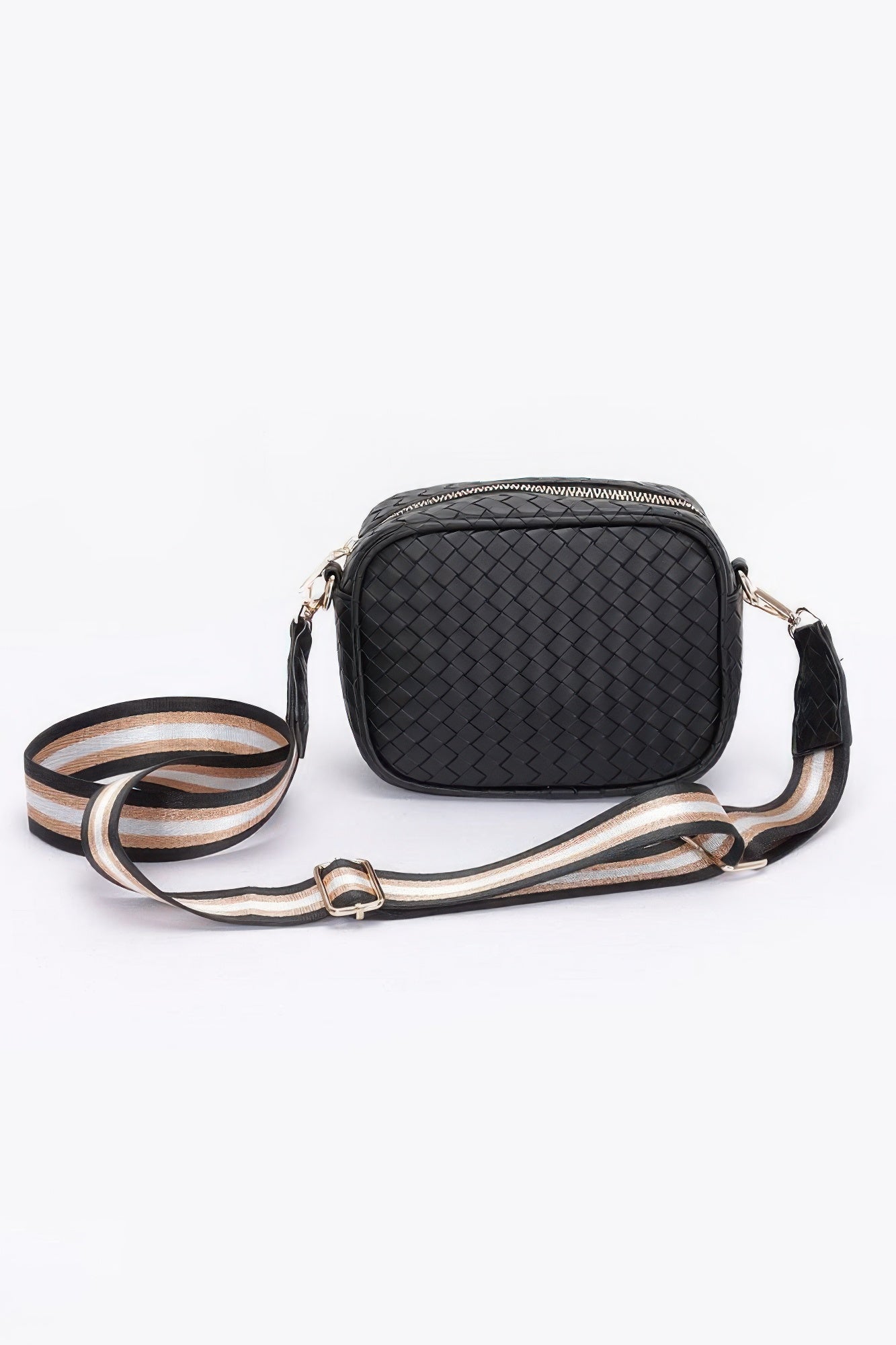ASTOR Metallic Camera Crossbody Bag