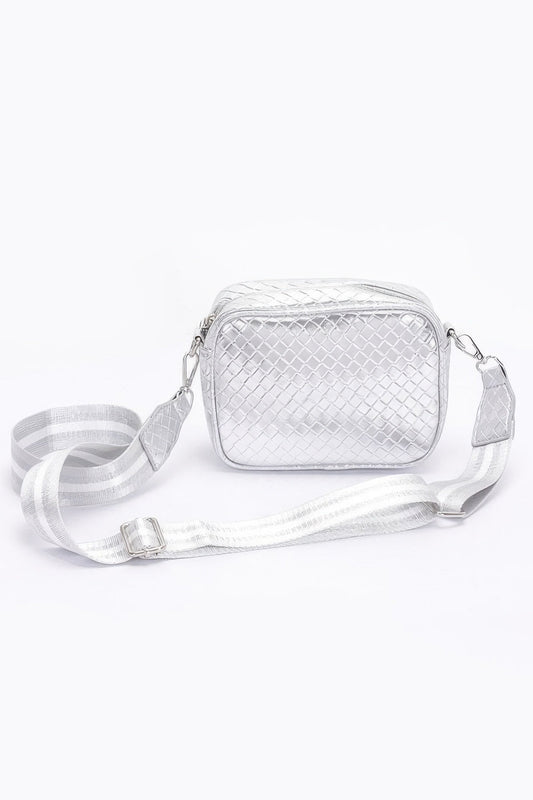 ASTOR Metallic Camera Crossbody Bag