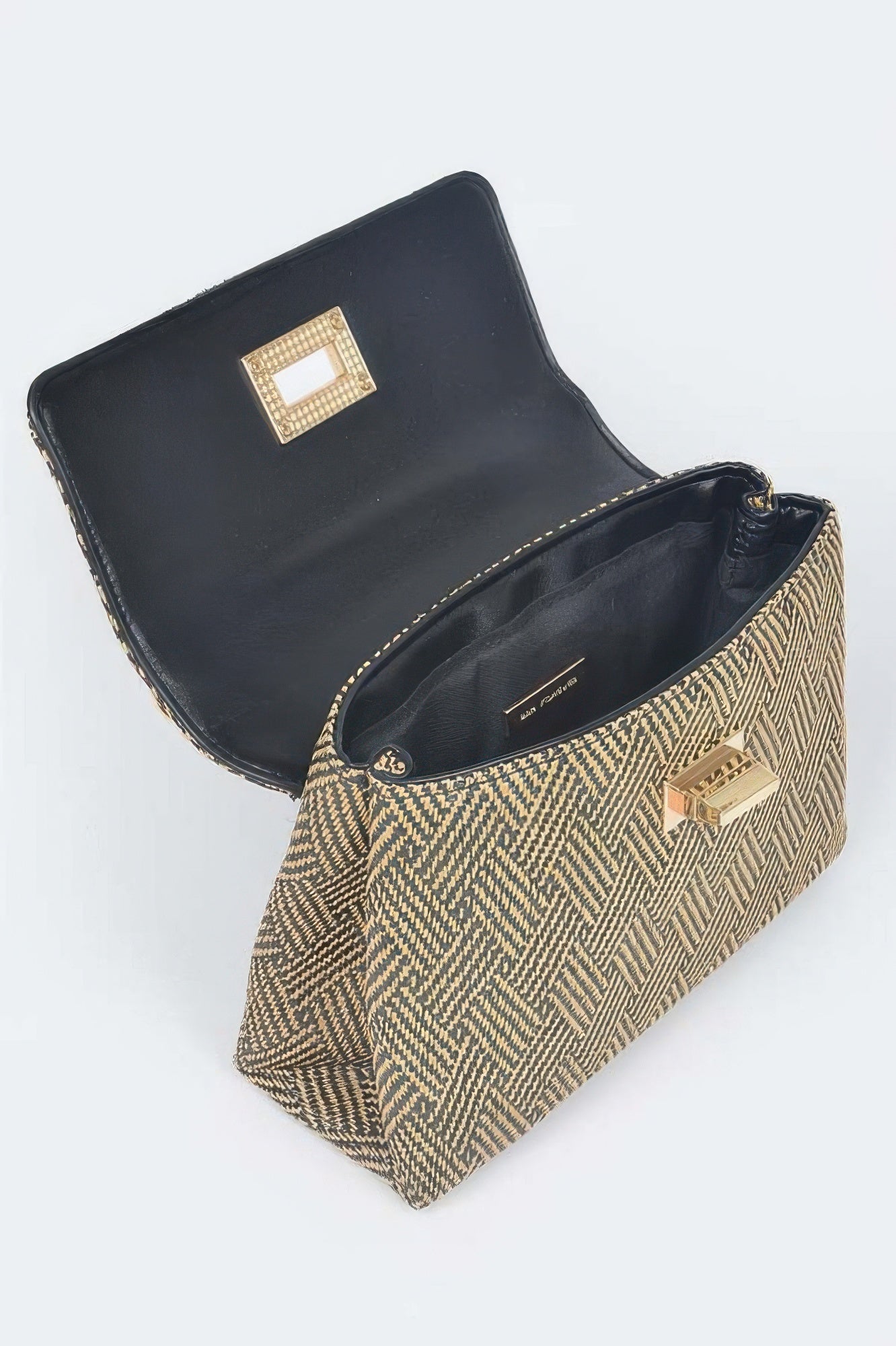MONTAUK Woven Straw Top Handle Bag