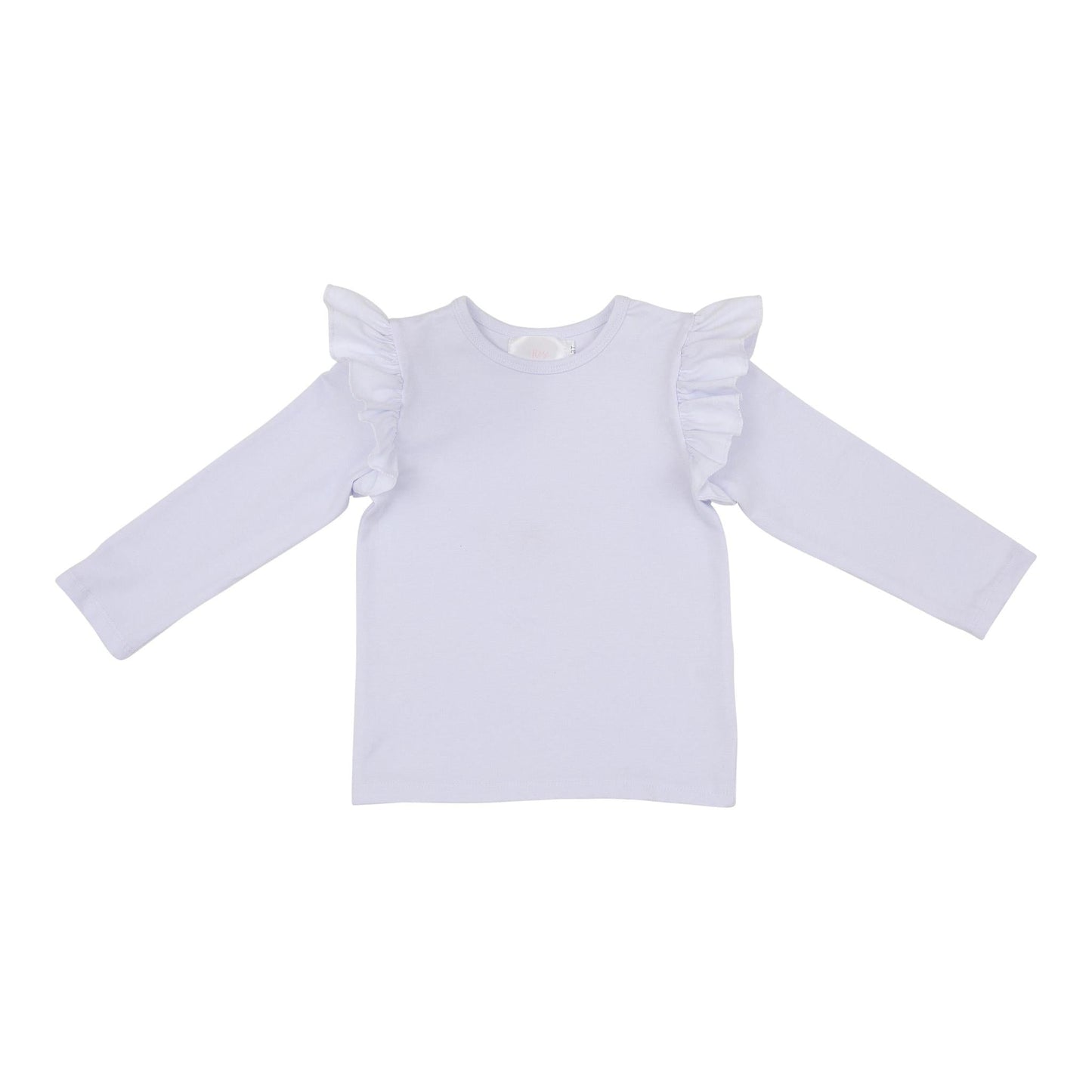 White Ruffle Tee