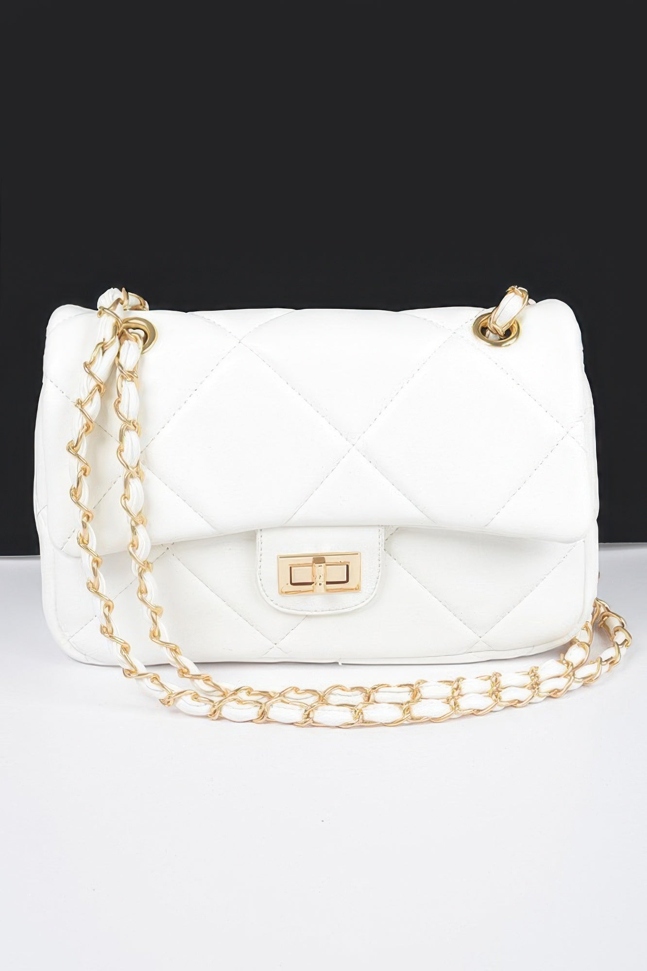 LITTLE ITALY Rhinestone Heart Clutch