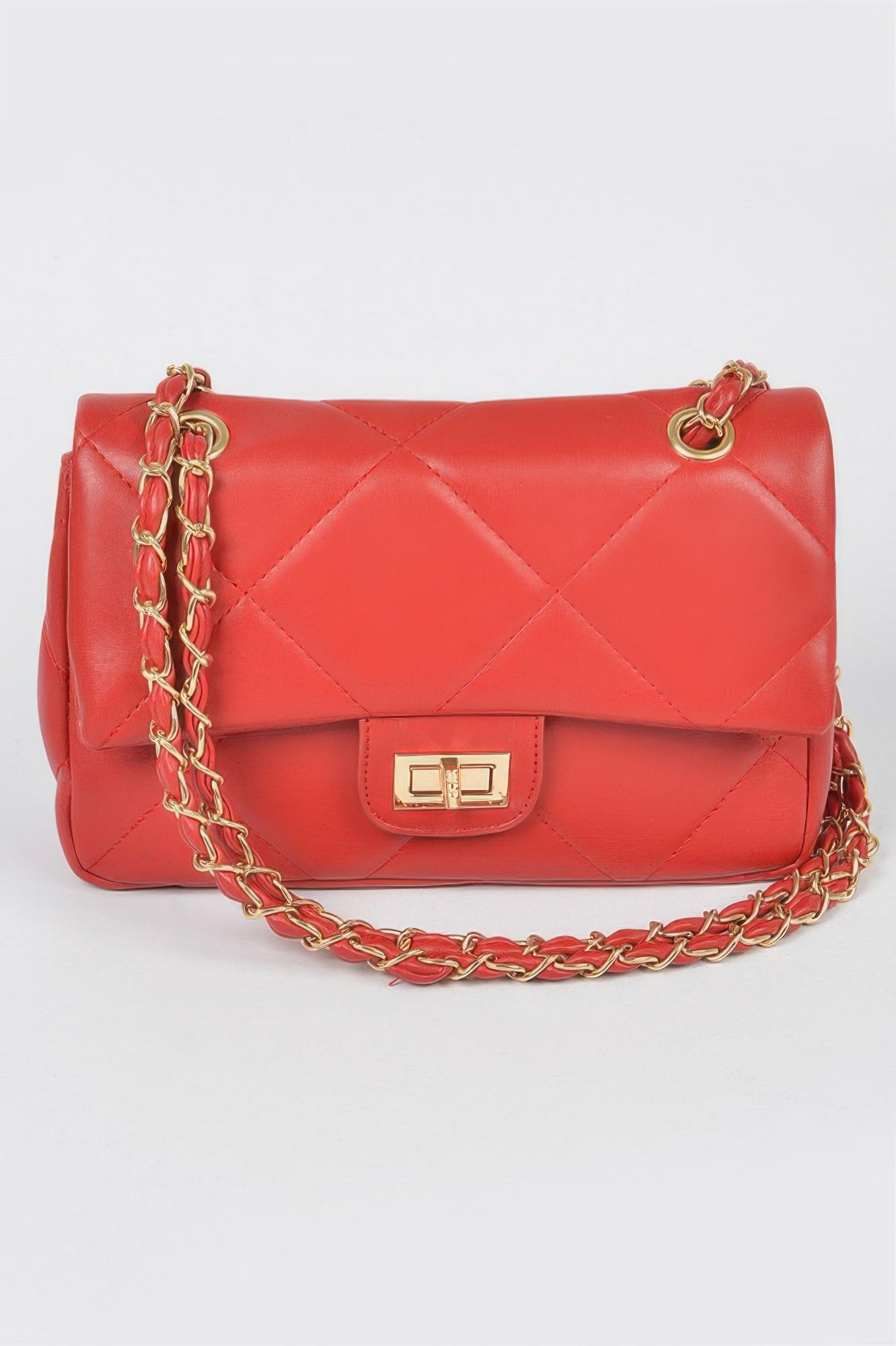 LITTLE ITALY Rhinestone Heart Clutch