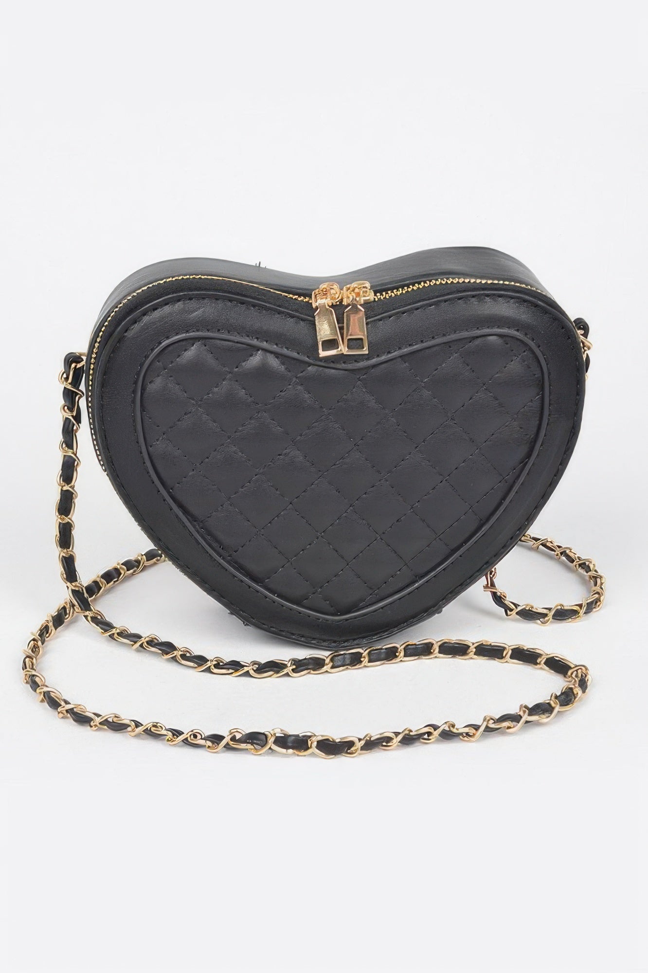 VALENTINE Quilted Heart Crossbody Bag
