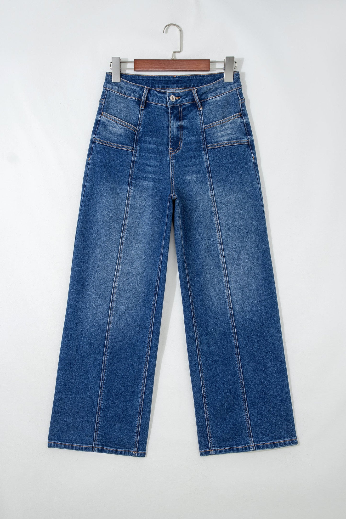 Yusra Seam Detail Shift Jeans-3