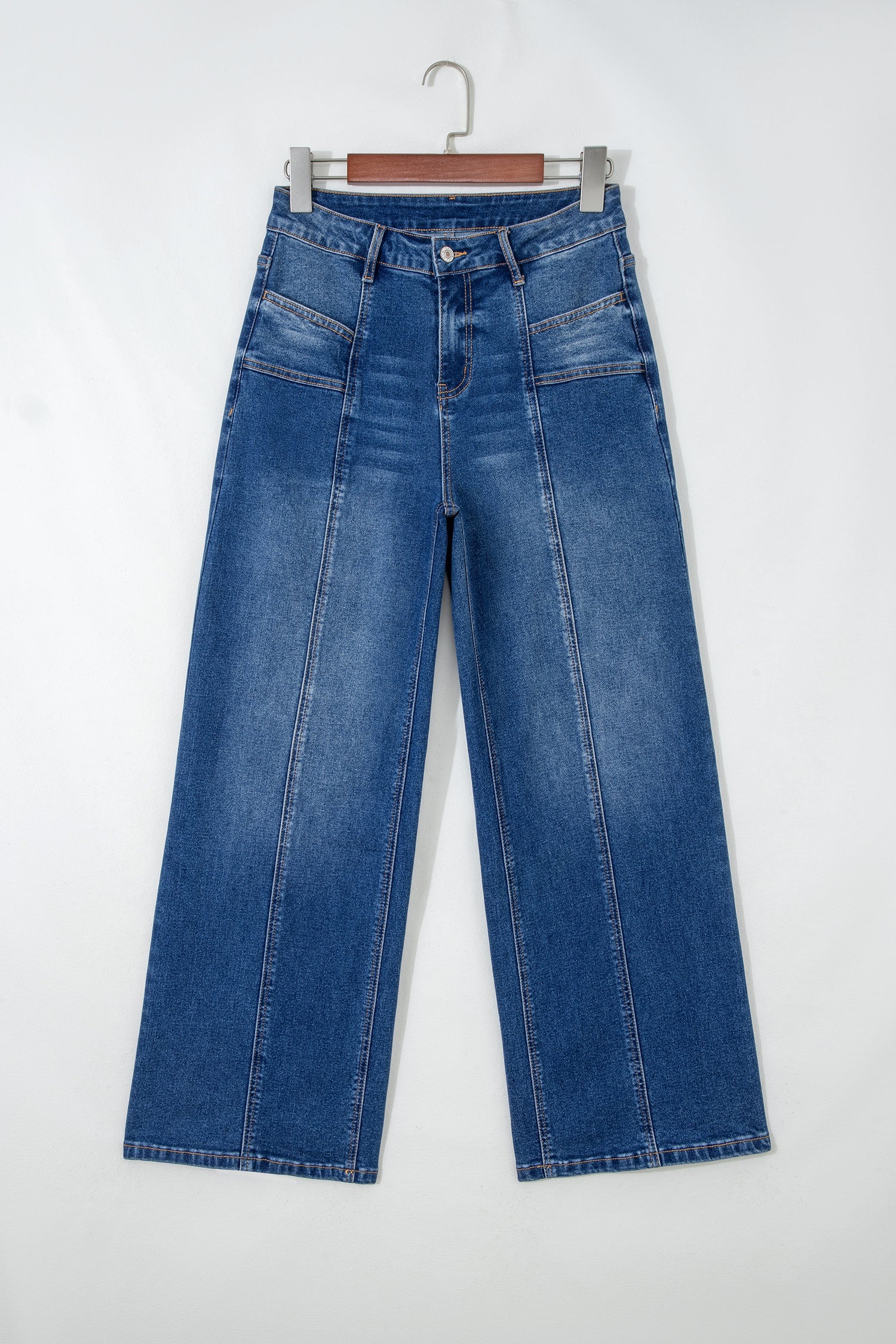 Yusra Seam Detail Shift Jeans-3