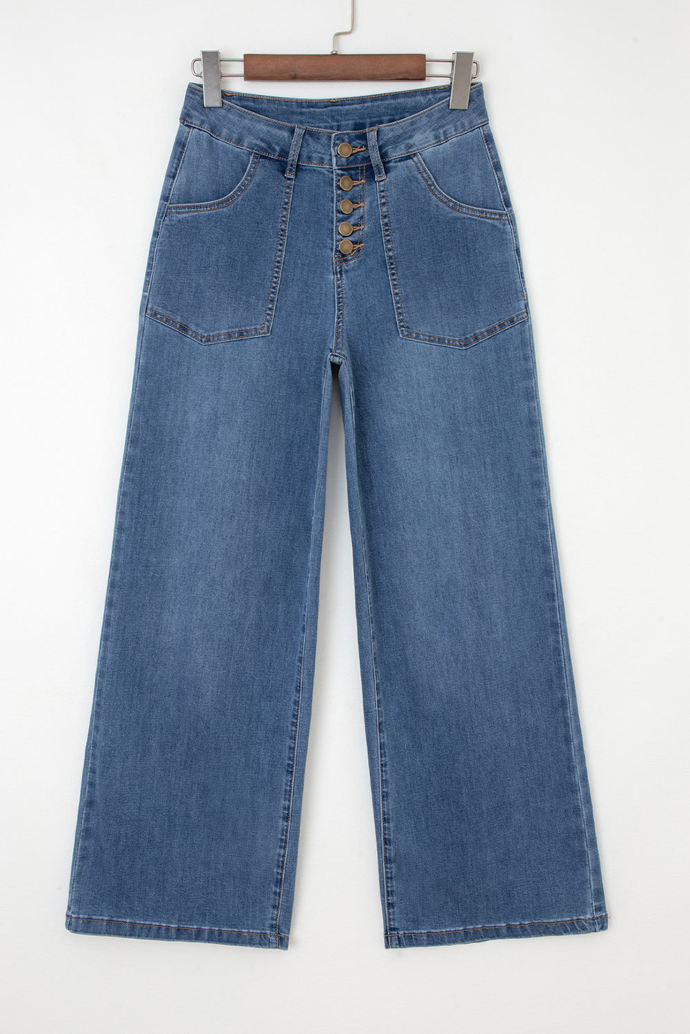 Aleah Waist Wide Leg Jeans-2