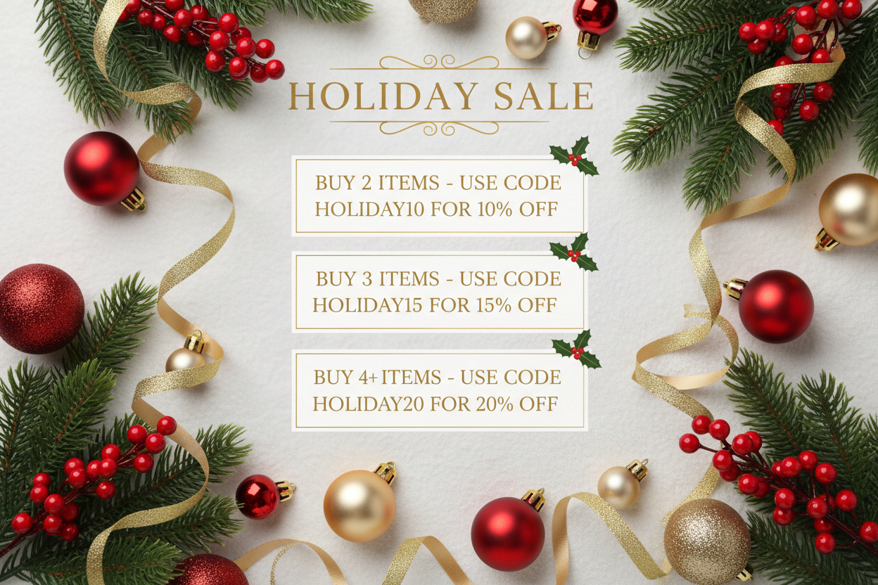 Christmas Holiday Sale Banner - No People