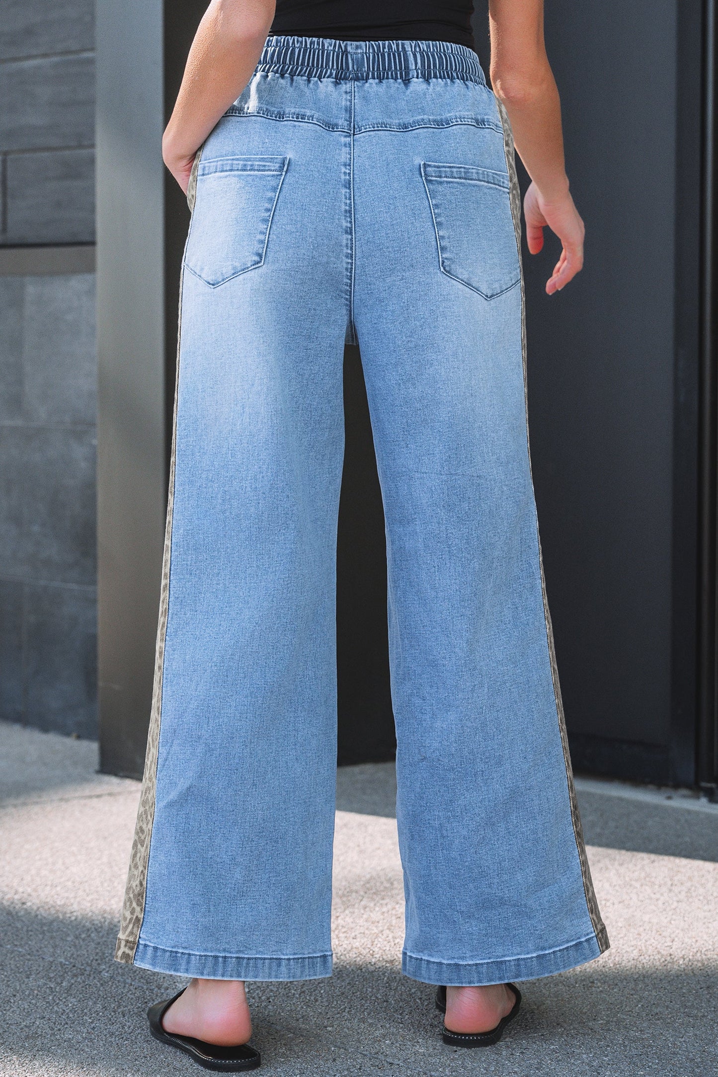 Avianna Panel Wide Leg Jeans-1