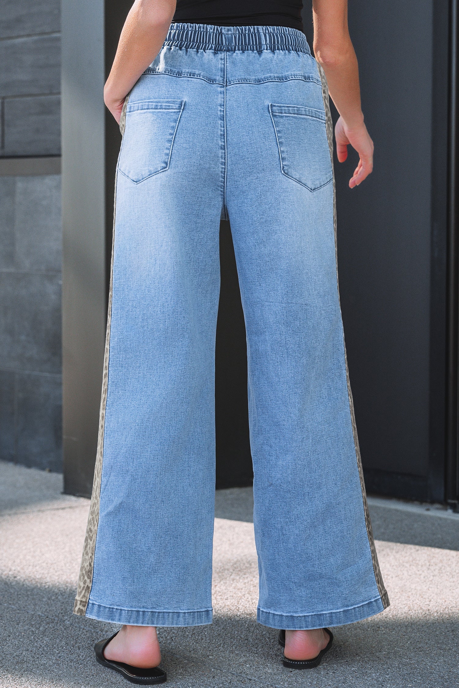 Avianna Panel Wide Leg Jeans-1