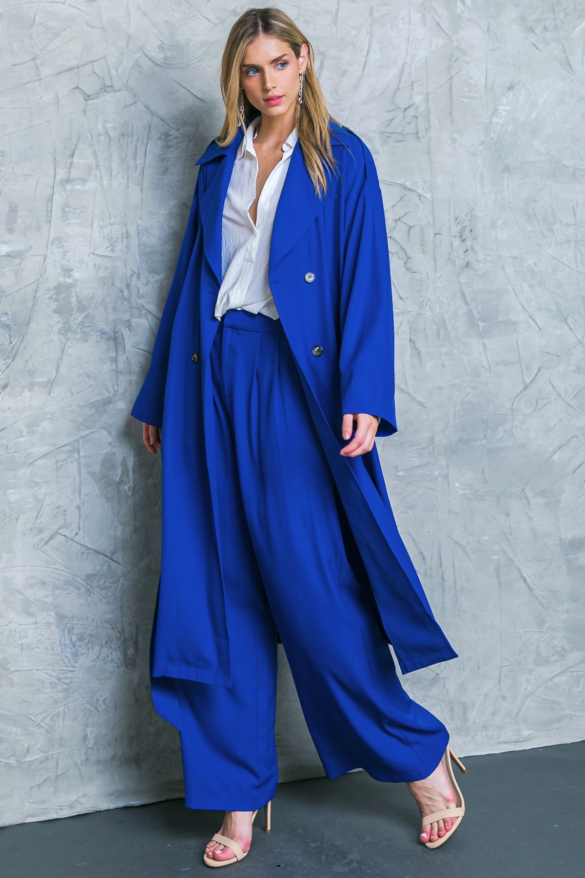 Boss Babe Woven Trench Coat