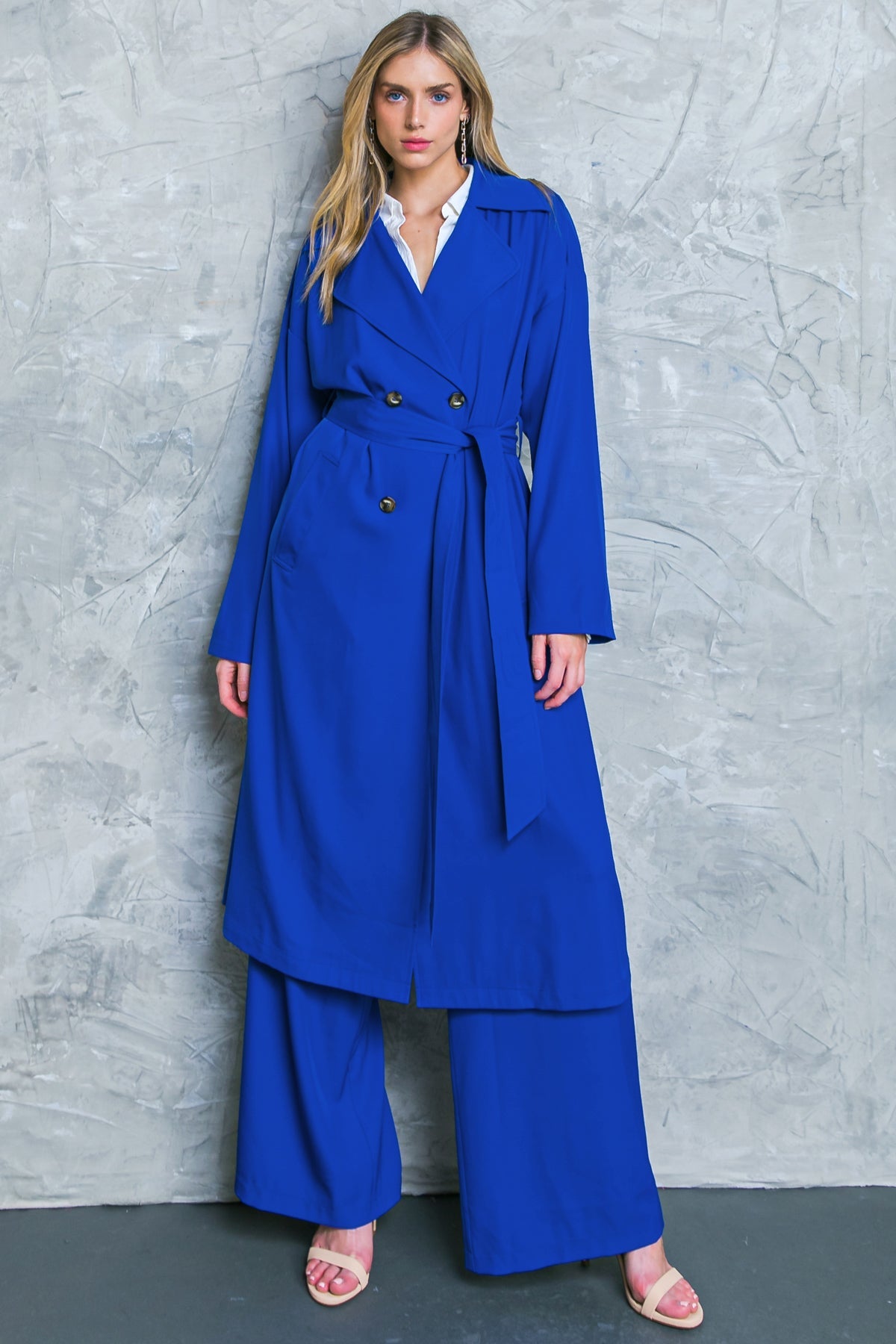 Boss Babe Woven Trench Coat